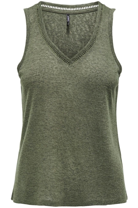 Only onlpenny s/l v-neck top jrs